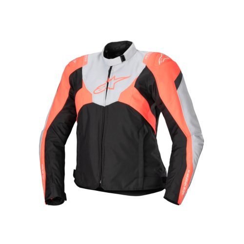 Alpinestars STELLA T-JAWS V4 WP Női vízálló textil kabát | Black/Ice Gray/Fluo Coral