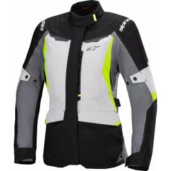   Alpinestars Stella ST-1 Vízálló női motoros textil kabát | Fekete/Szürke/Fluo
