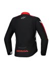 Alpinestars Honda női Stella T-Jaws V4 WP motoros kabát | Black/Bright Red/White