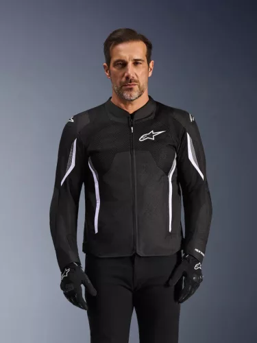 Alpinestars AST v3 Air motoros textil kabát| BLACK/WHITE