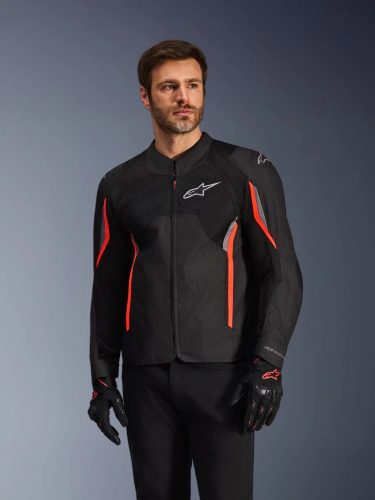 Alpinestars AST v3 Air motoros textil kabát| BLACK/GRAY/RED FLUO
