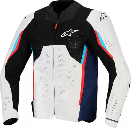 Alpinestars AST v3 Air motoros textil kabát| SILVER/BLUE/RED