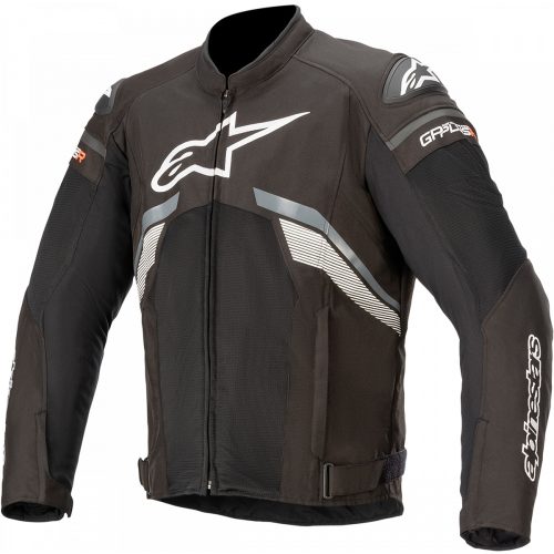 alpinestars TGP+R AIR V3B motoros textil kabát | fekete/fehér/szürke