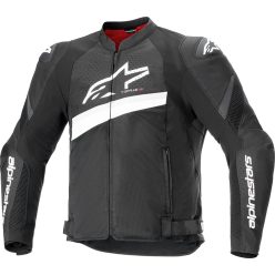   Alpinestars T-GP Plus R v4 Airflow textil férfi motoros kabát | fekete/fehér