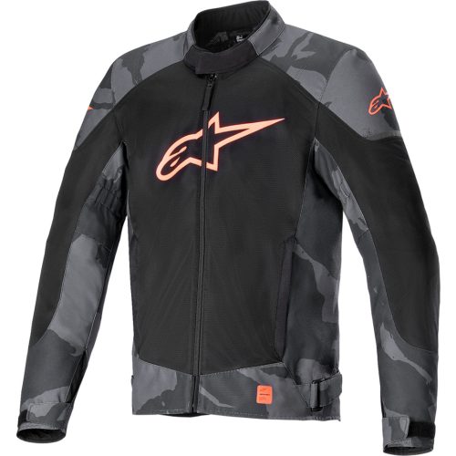 Alpinestars T-SP X Superair férfi motoros textil kabát | Black/Red Fluo/Camo Gray