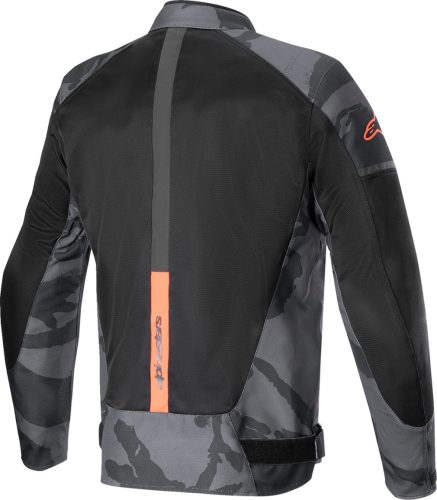 Alpinestars T-SP X Superair férfi motoros textil kabát | Black/Red Fluo/Camo Gray