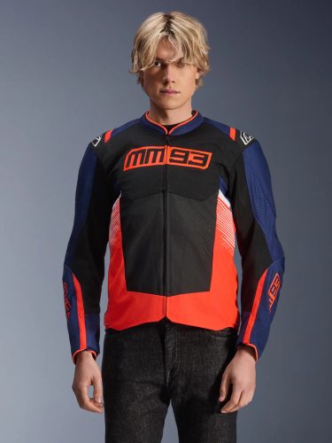 ALPINESTARS MARQUEZ MM93 T-SPS Air V2 textil motoros kabát | navy/fluo red/black
