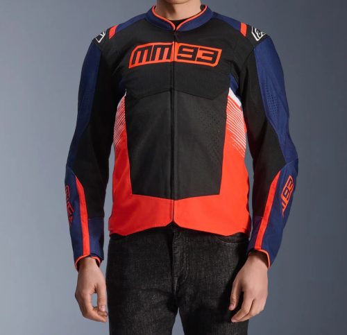 ALPINESTARS MARQUEZ MM93 T-SPS Air V2 textil motoros kabát | navy/fluo red/black