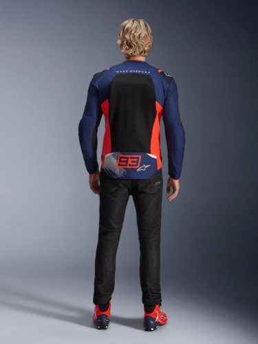 ALPINESTARS MARQUEZ MM93 T-SPS Air V2 textil motoros kabát | navy/fluo red/black