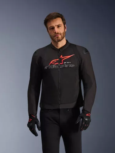 ALPINESTARS SMX AIR hálós Férfi motoros kabát | Black/Bright Red/White