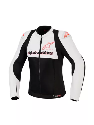 Alpinestars Női motoros kabát Stella SMX Air | BLACK/WHITE/RED FLUO