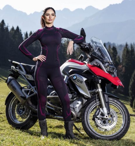 BRUBECK COOLER - Női motoros aláöltöző nadrág | Black/Pink