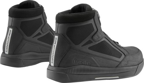 ICON PATROL 3 WP Vízálló férfi motoros cipő | Black