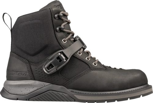 ICON Superduty 6 Safety Toe vízálló Férfi motoros cipő | Black