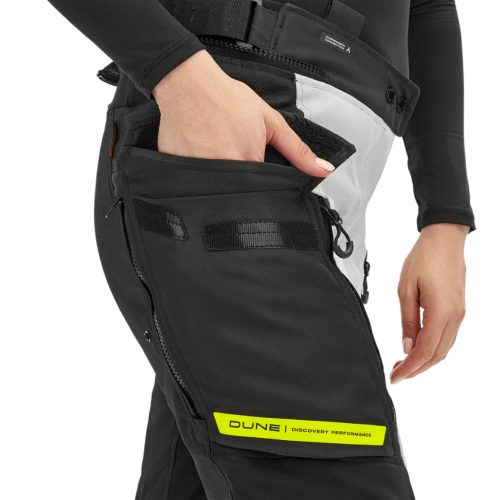 SHIMA Dune LADY Női motoros textil nadrág | Fekete/Fluo Sárga