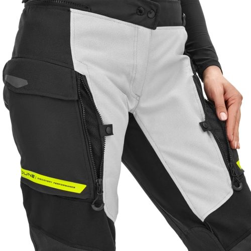 SHIMA Dune LADY Női motoros textil nadrág | Fekete/Fluo Sárga