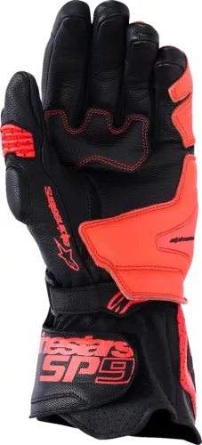 ALPINESTARS motoros kesztyű SP-9 | BLACK/RED FLUO