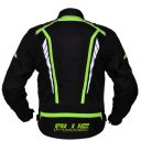 PLUS RACING ICE-lime Férfi motoros textilkabát | Black-Neon