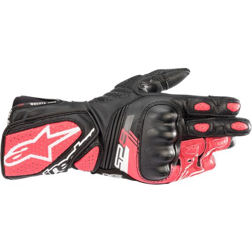 ALPINESTARS női motoros kesztyű STELLA SP-8 V3 | Black/White/Diva pink