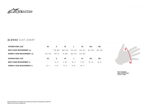 ALPINESTARS motoros kesztyű SP-8 V3 AIR | Black/white/red