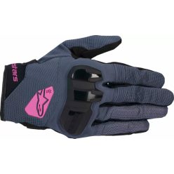   ALPINESTARS női motoros kesztyű Stella Chrome | Black/Blue/Pink