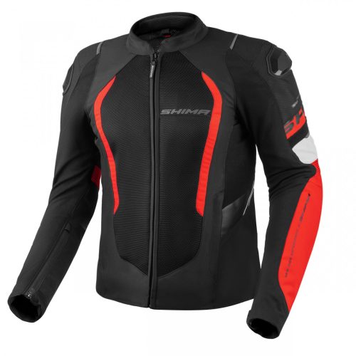 SHIMA MESHPRO 2.0 Férfi motoros textil kabát | Black/red