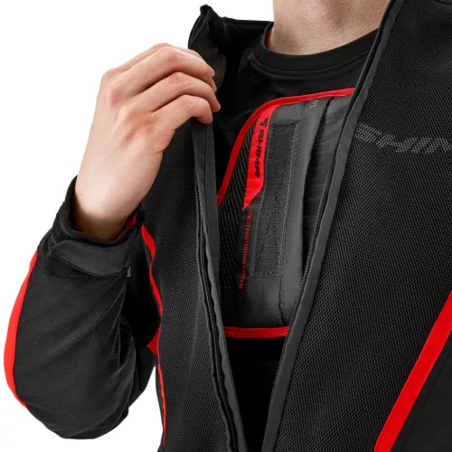 SHIMA MESHPRO 2.0 Férfi motoros textil kabát | Black/red