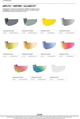 Icon AIRFLITE™ / AIRFORM™ DROPSHIELD bukósisak napszemüveg - több színben