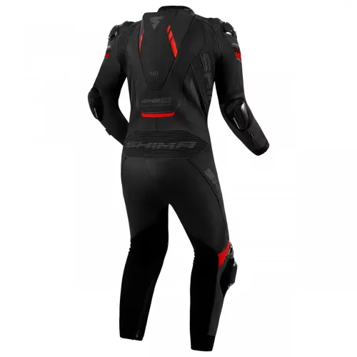 SHIMA HYPER RS Férfi egyrészes motoros bőrruha | Black/red