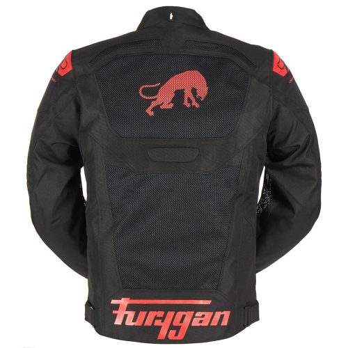 FURYGAN ATOM VENTED EVO Férfi motoros textil kabát | Black/Red