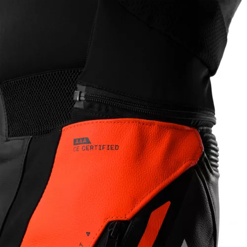 SHIMA MISSION ST MEN G2 motoros bőrkabát | Red Fluo
