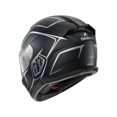 Shark D-Skwal 3 bukósisak - Troy Lee Designs - Drone Mat Blue/Silver - HE0930EBSB