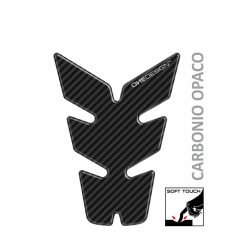   UNIVERSAL TANK PAD - MATTE BLACK - CARBON DESIGN - 17,2 CM X 17,5 CM | 6,8" X 6,9" - RESIN/POLYURETH