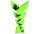 ONEDESIGN TANKPAD MATT FLUO GREEN