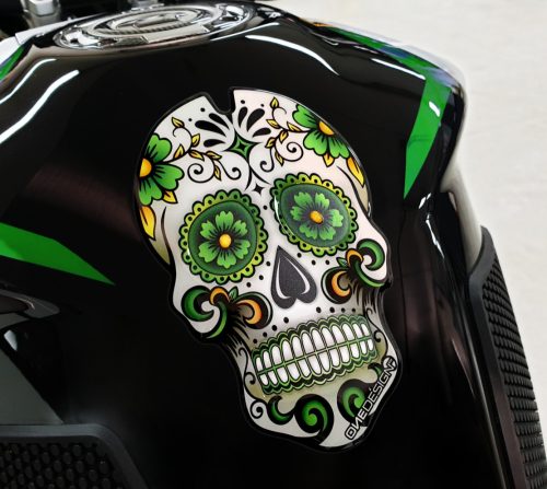 ONEDESIGN TANKPAD GREEN SKULL