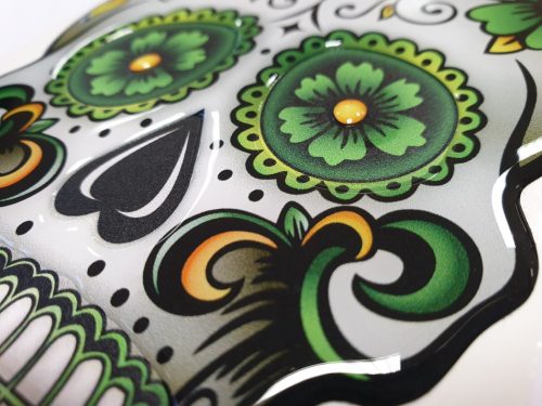 ONEDESIGN TANKPAD GREEN SKULL