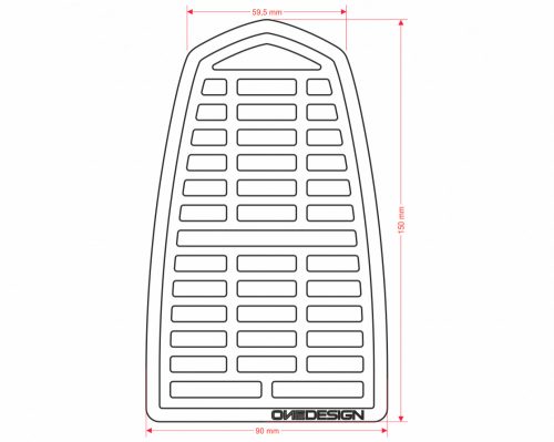 ONEDESIGN TANKPAD SOFT TOUCH L BRN