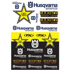 FACTORY EFFEX Husqvarna Racing matricaszett