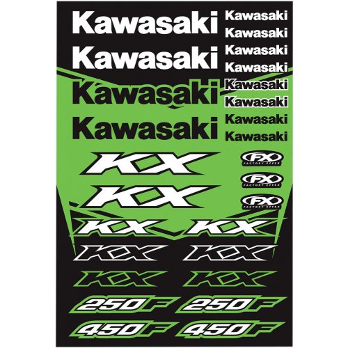 FACTORY EFFEX Kawasaki KX matricaszett