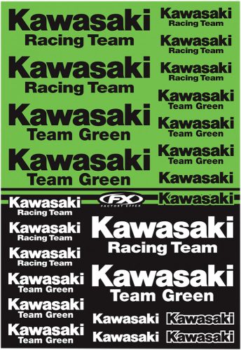 FACTORY EFFEX Kawasaki Racing matricaszett