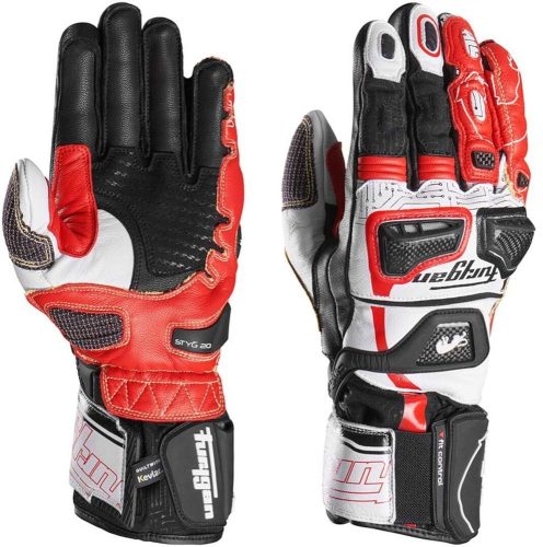 FURYGAN STYG20 X KEVLAR® Férfi motoros bőrkesztyű | Black/White/Red