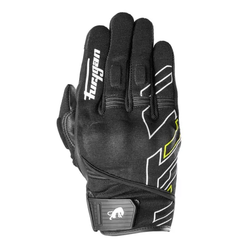 FURYGAN JET NEON D3O Férfi motoros kesztyű | Black/Neon