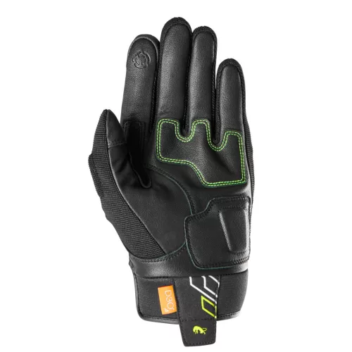 FURYGAN JET NEON D3O Férfi motoros kesztyű | Black/Neon