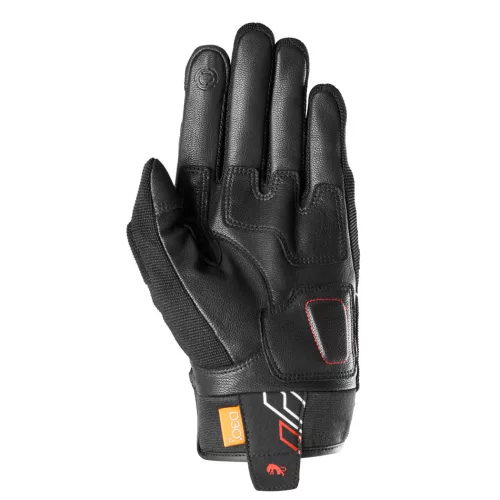 FURYGAN JET NEON D3O Férfi motoros kesztyű | Black/Red