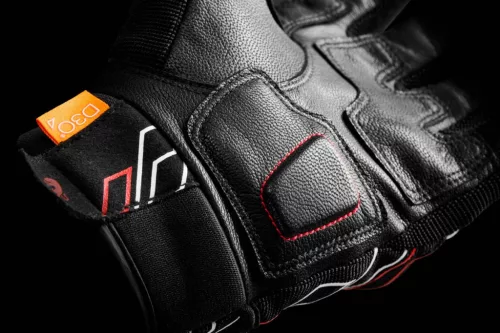 FURYGAN JET NEON D3O Férfi motoros kesztyű | Black/Red