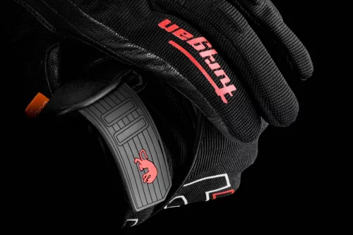 FURYGAN JET NEON D3O Férfi motoros kesztyű | Black/Red