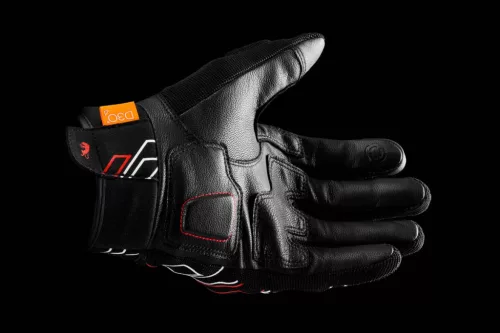 FURYGAN JET NEON D3O Férfi motoros kesztyű | Black/Red