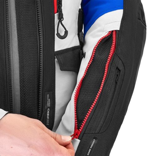 SHIMA Dune LADY Női motoros textil kabát | Fekete/Piros/Kék