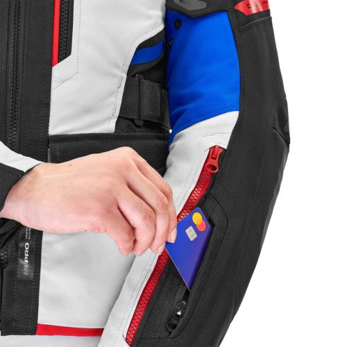 SHIMA Dune LADY Női motoros textil kabát | Fekete/Piros/Kék