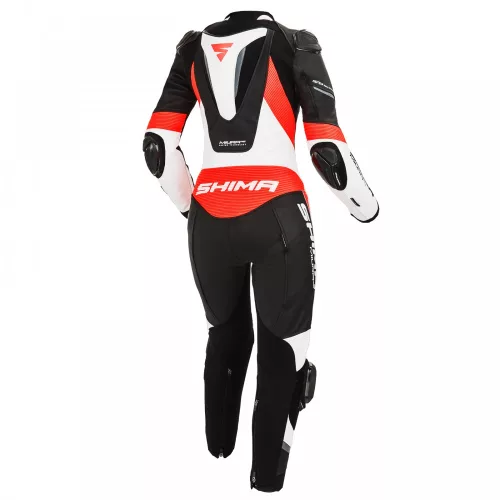 SHIMA MIURA RS  Női motoros bőrruha | White/Fluo